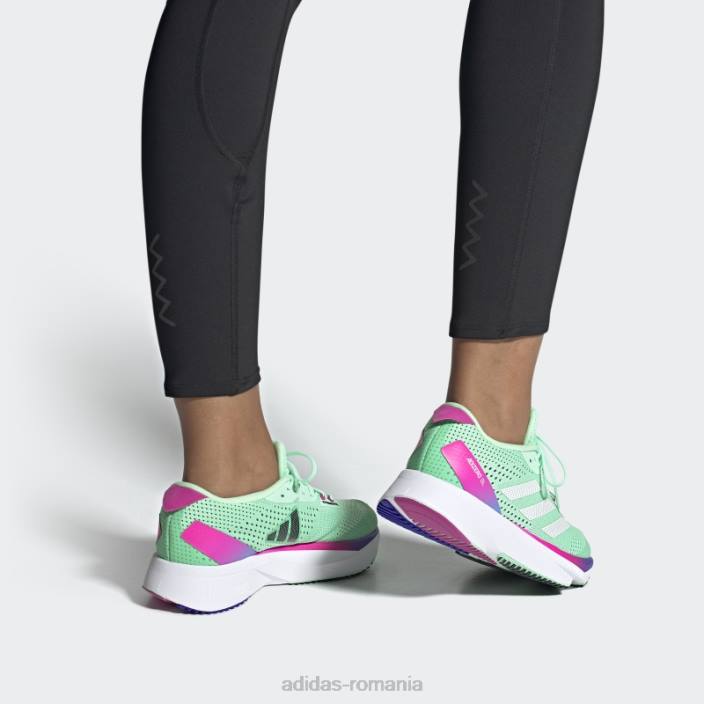Adidas pantofi alergare adizero sl mint fierbinte femei mentă/zero metalic/fucsia 2JBN8700