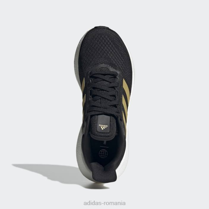 Adidas pantofi cu jet pureboost negri femei negru/auriu metalic/carbon 2JBN3092