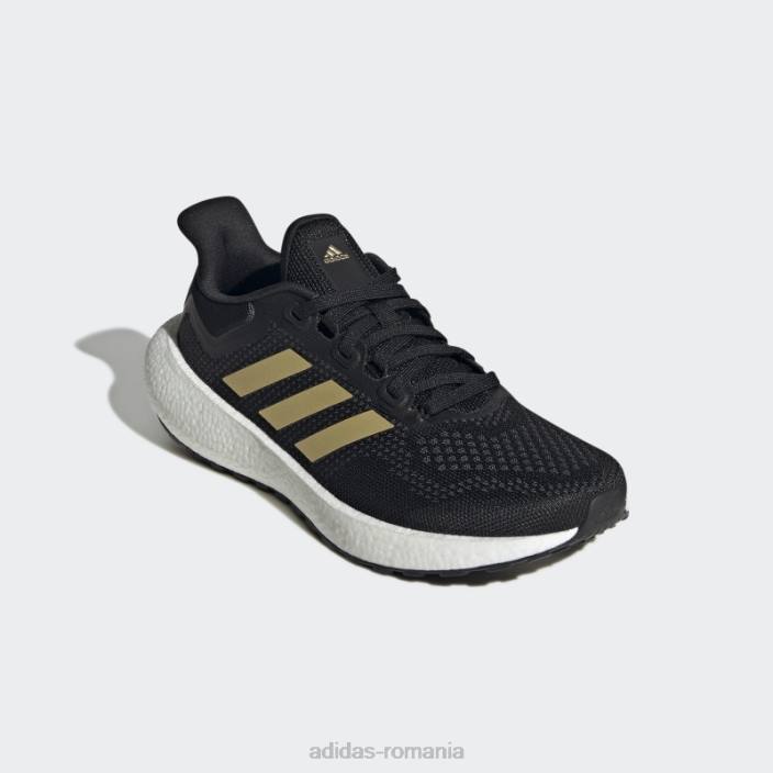 Adidas pantofi cu jet pureboost negri femei negru/auriu metalic/carbon 2JBN3092