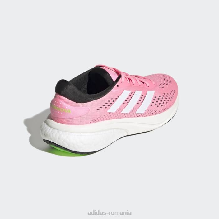 Adidas pantofi de alergare beam pink supernova 2 femei fascicul roz/alb/verde 2JBN16247