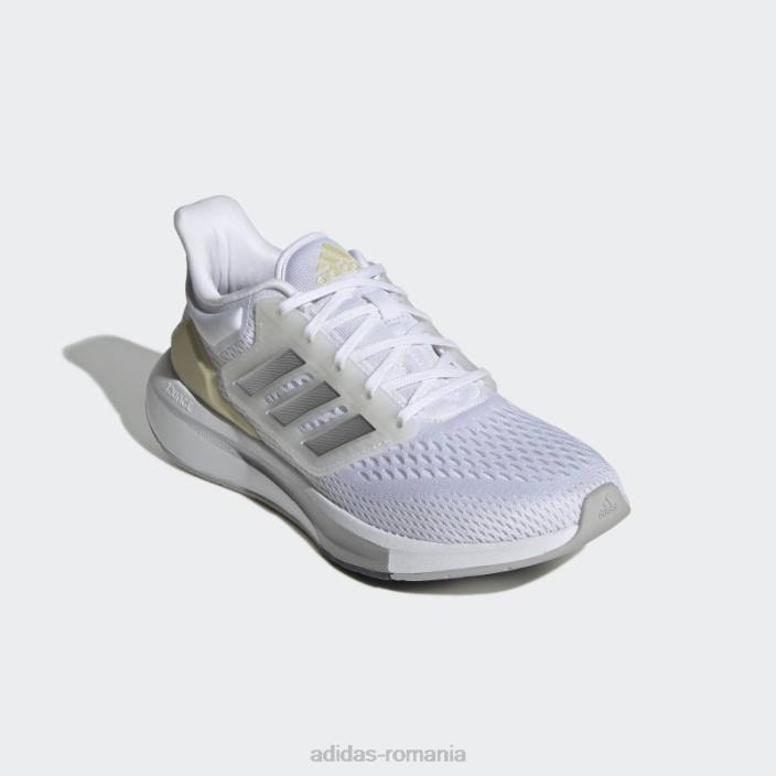 Adidas pantofi de alergare eq21 argintii femei alb/argintiu/bej nisip met 2JBN2150