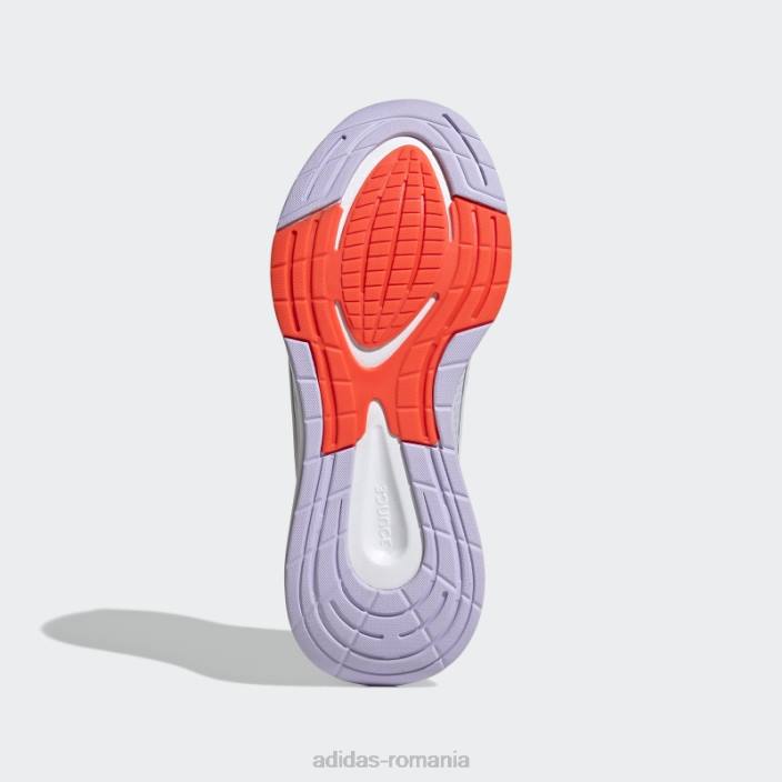 Adidas pantofi de alergare eq21 dash gri femei liniuță gri/alb/violet 2JBN2131