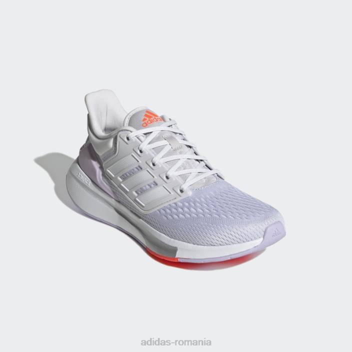 Adidas pantofi de alergare eq21 dash gri femei liniuță gri/alb/violet 2JBN2131