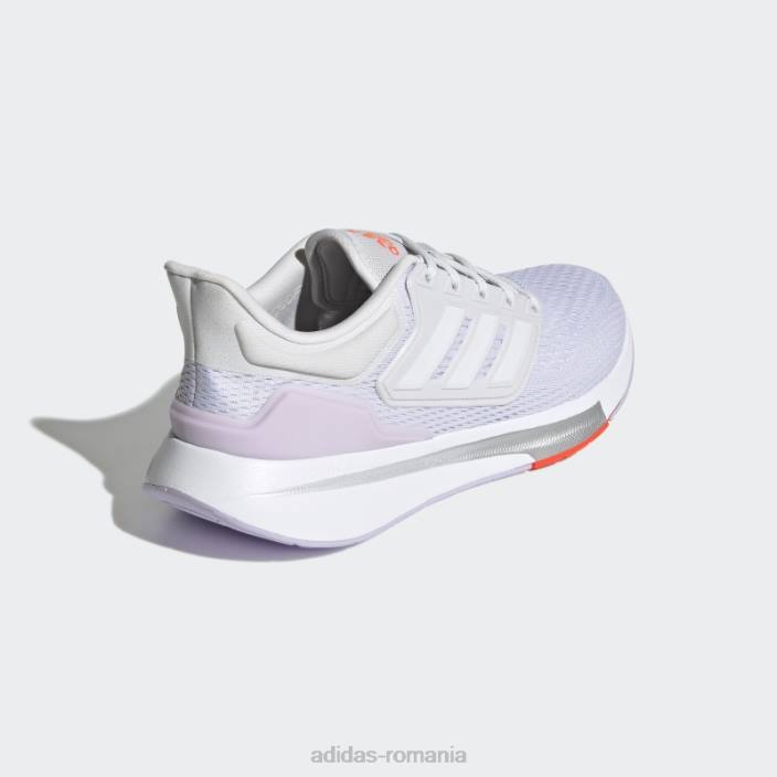 Adidas pantofi de alergare eq21 dash gri femei liniuță gri/alb/violet 2JBN2131
