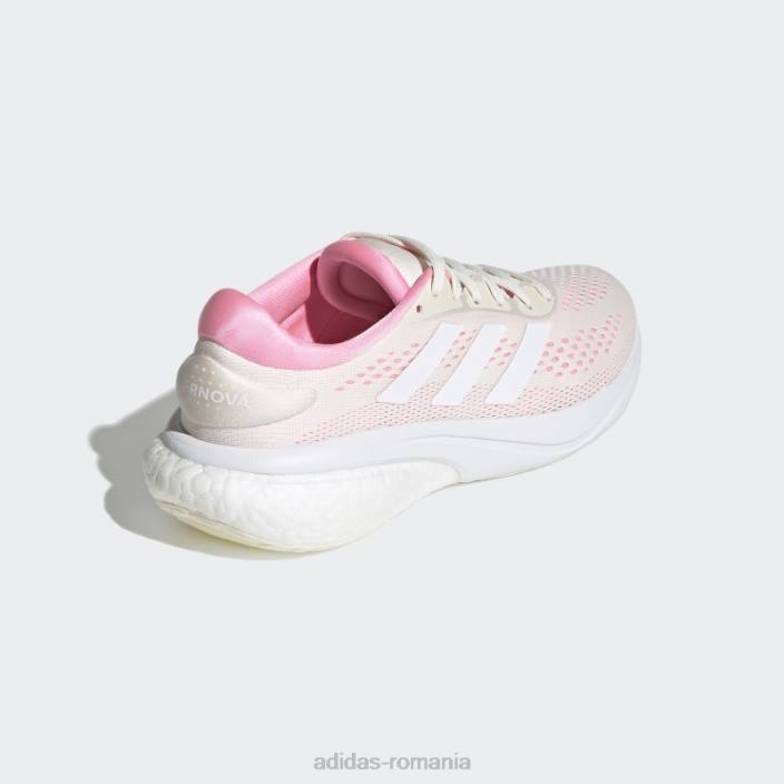 Adidas pantofi de alergare supernova 2 albi femei alb/roz fascicul 2JBN16231