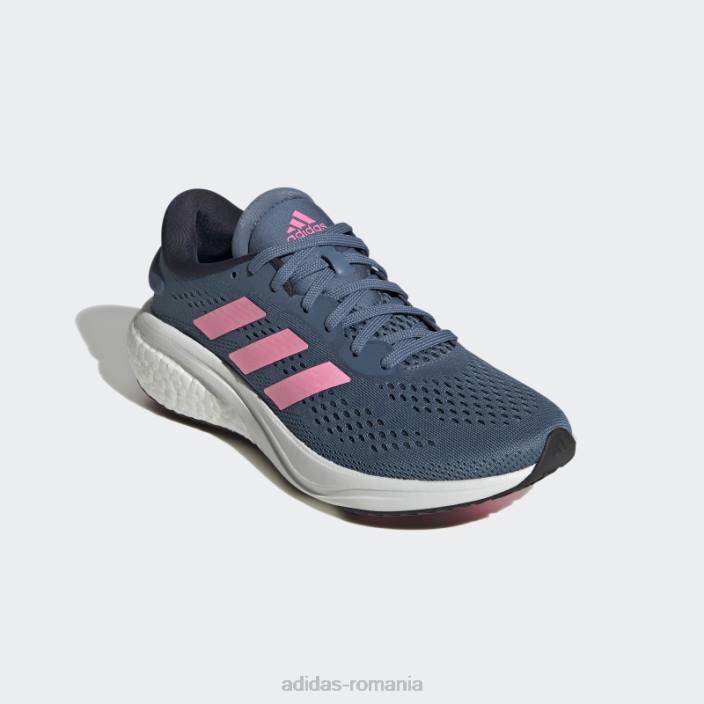 Adidas pantofi de alergare supernova 2 alterați albastru femei albastru alterat/roz fascicul/cerneală 2JBN16207