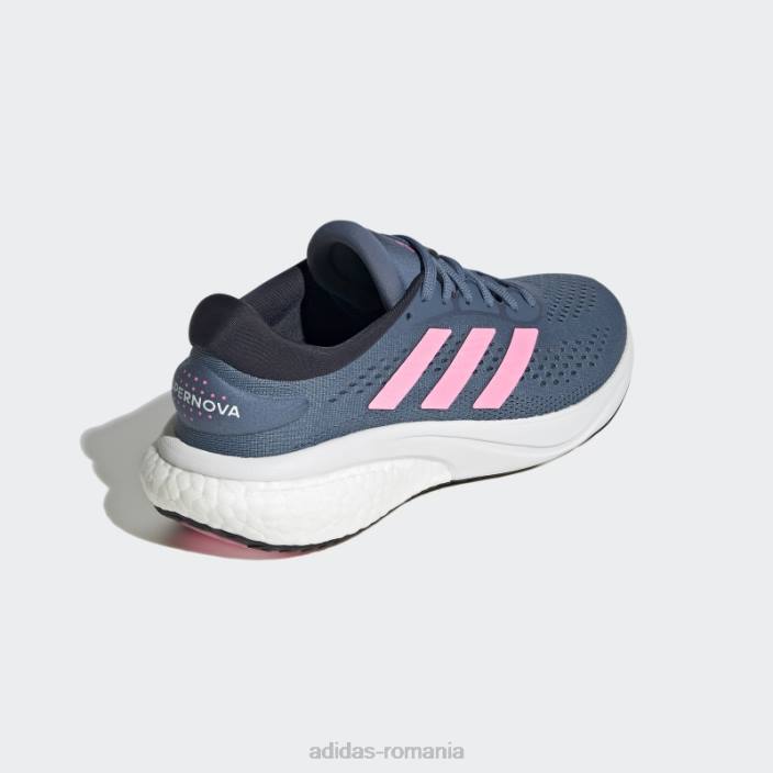 Adidas pantofi de alergare supernova 2 alterați albastru femei albastru alterat/roz fascicul/cerneală 2JBN16207