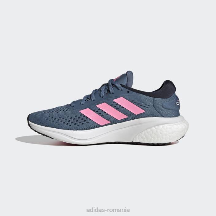 Adidas pantofi de alergare supernova 2 alterați albastru femei albastru alterat/roz fascicul/cerneală 2JBN16207