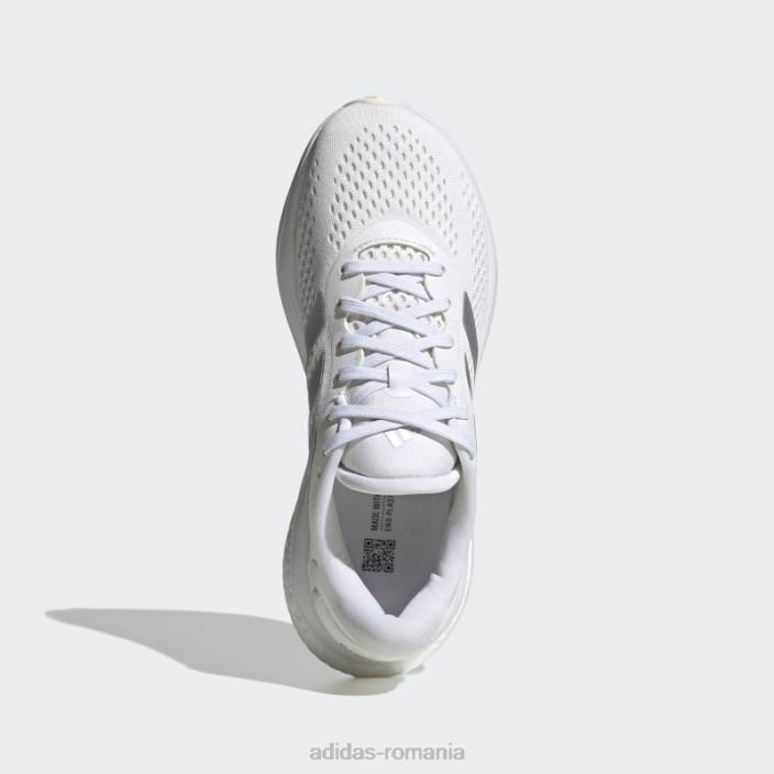 Adidas pantofi de alergare supernova 2 argintii femei alb/argintiu 2JBN8375