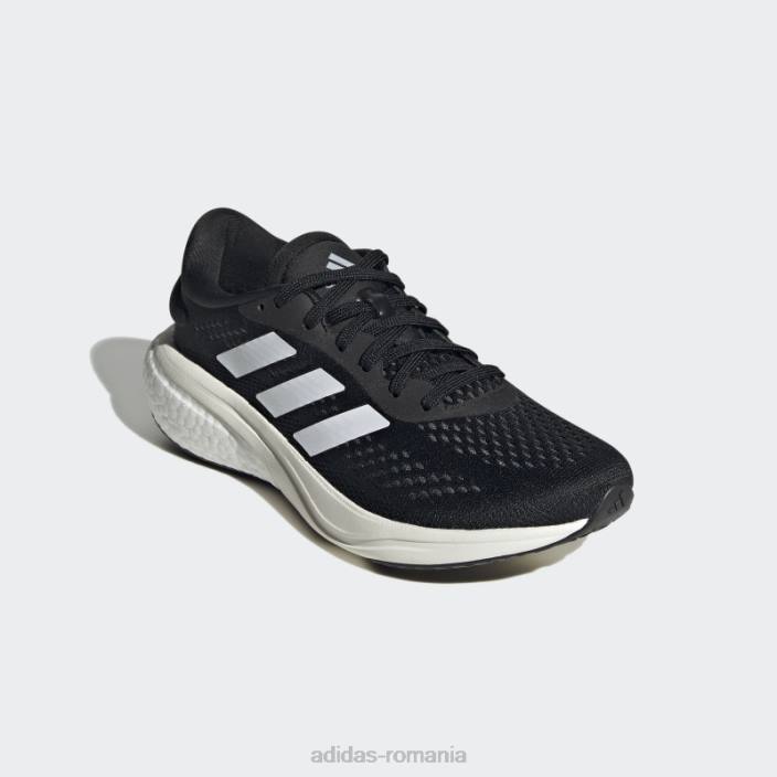 Adidas pantofi de alergare supernova 2 gri eleganti femei negru/alb/gri 2JBN8335