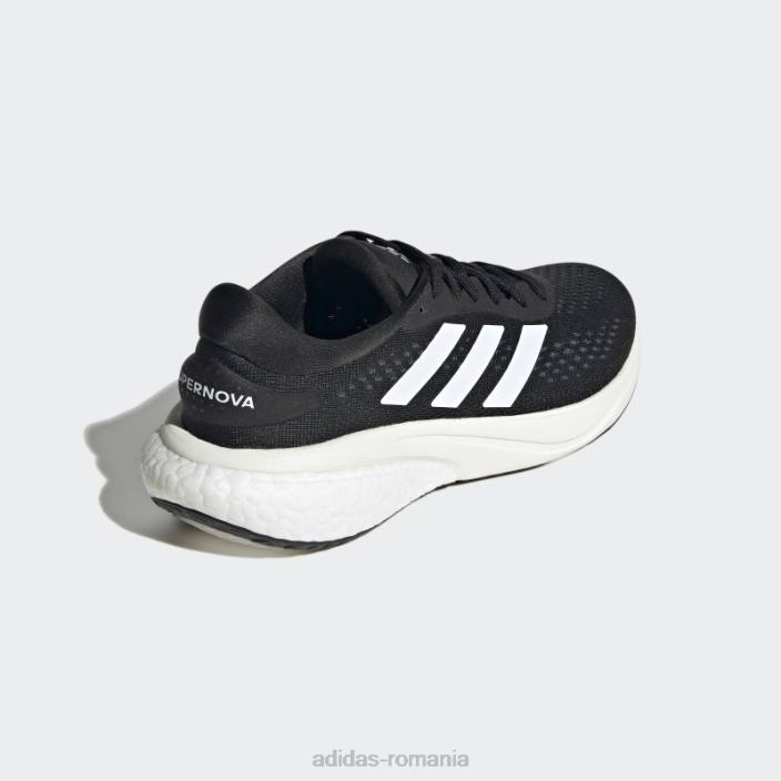 Adidas pantofi de alergare supernova 2 gri eleganti femei negru/alb/gri 2JBN8335