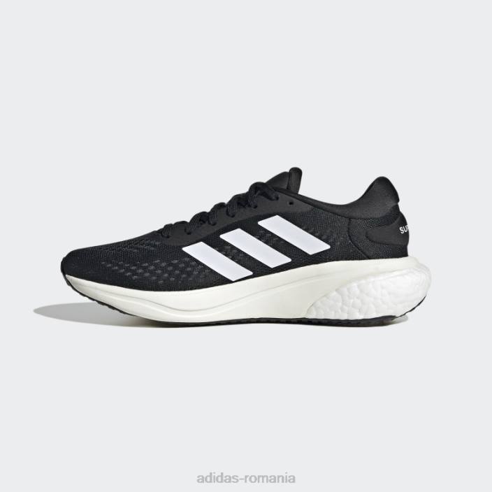 Adidas pantofi de alergare supernova 2 gri eleganti femei negru/alb/gri 2JBN8335
