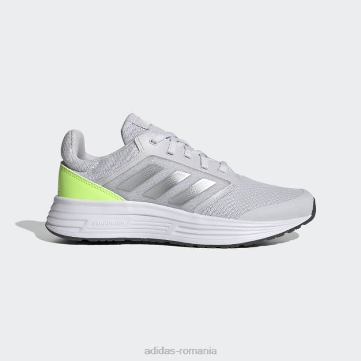 Adidas pantofi galaxy 5 dash gri femei liniuță gri/argintiu/verde 2JBN2191