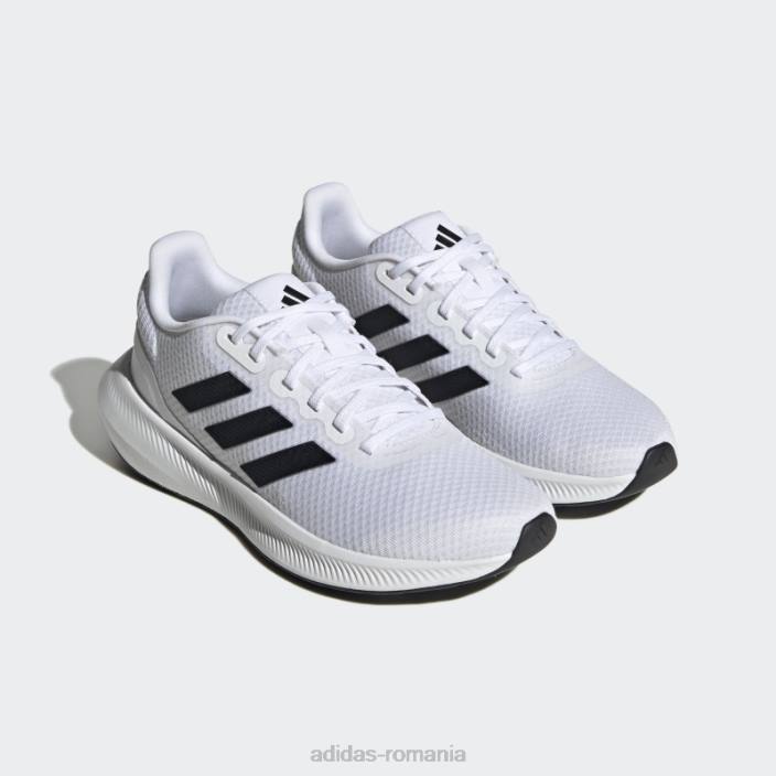 Adidas pantofi hot runfalcon 3.0 albi femei alb negru 2JBN3679