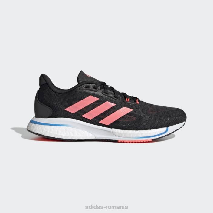 Adidas pantofi hot turbo supernova+ femei negru/roșu acid/turbo 2JBN16174
