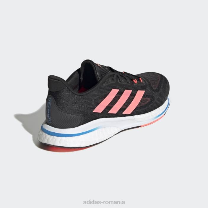 Adidas pantofi hot turbo supernova+ femei negru/roșu acid/turbo 2JBN16174