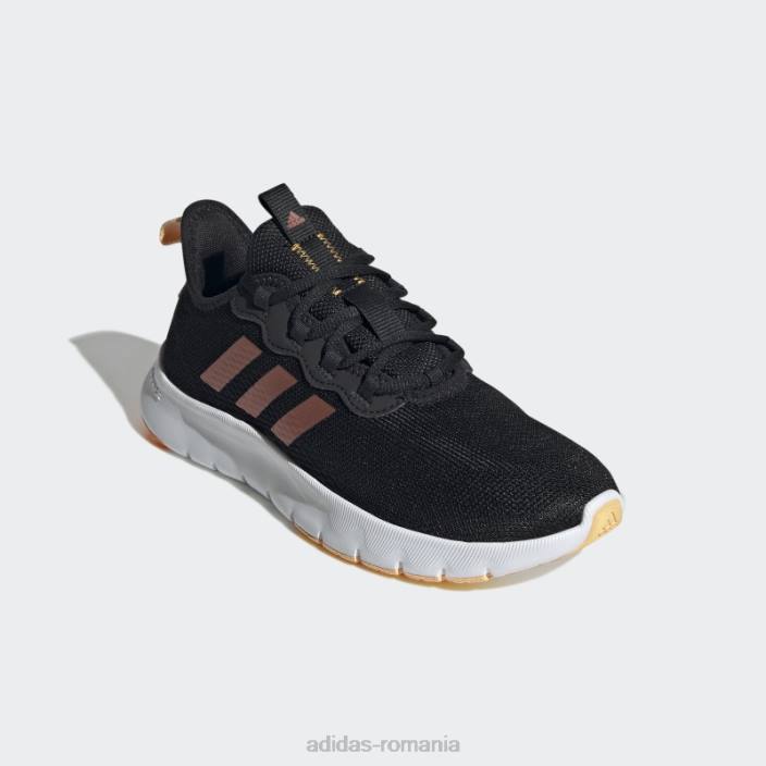 Adidas pantofi nario move negri adidas femei negru/pământ met/chihlimbar 2JBN8688