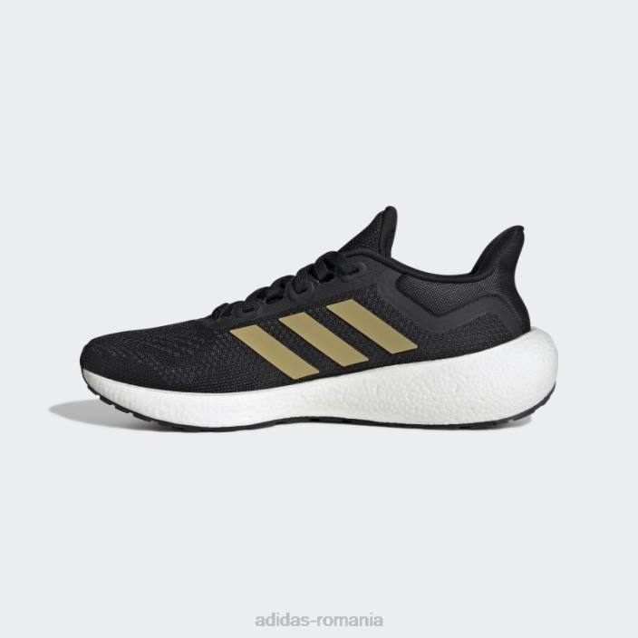 Adidas pantofi negri pureboost 22 adidas femei negru/auriu metalic/carbon 2JBN8703