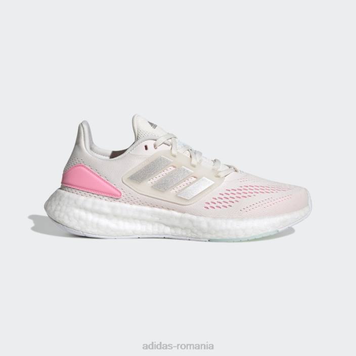 Adidas pantofi pureboost 22 argintiu femei alb/argintiu/roz fascicul 2JBN2163