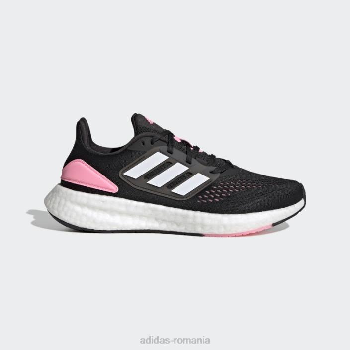 Adidas pantofi pureboost 22 beam pink femei negru/alb/roz fascicul 2JBN2122