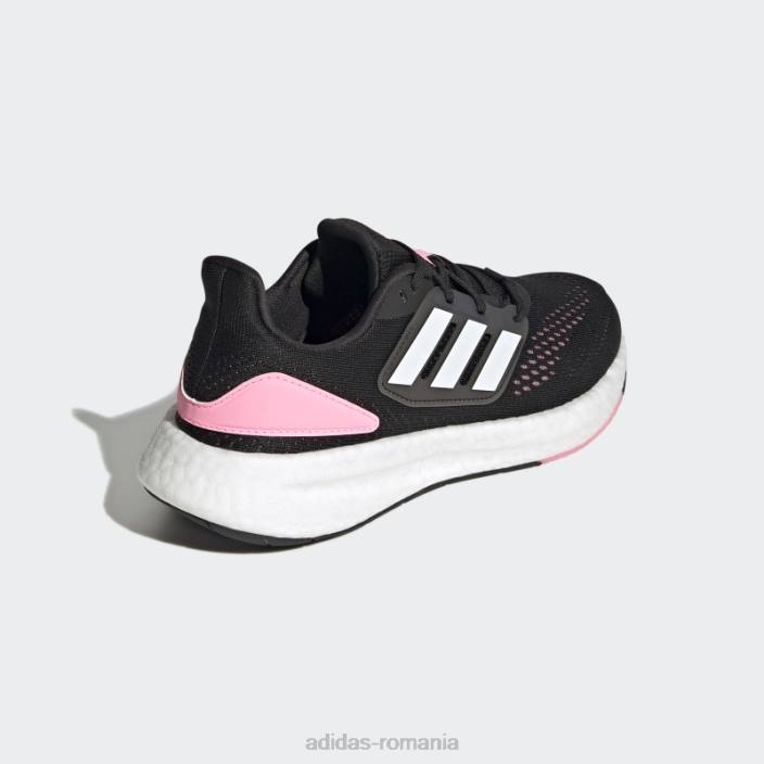 Adidas pantofi pureboost 22 beam pink femei negru/alb/roz fascicul 2JBN2122
