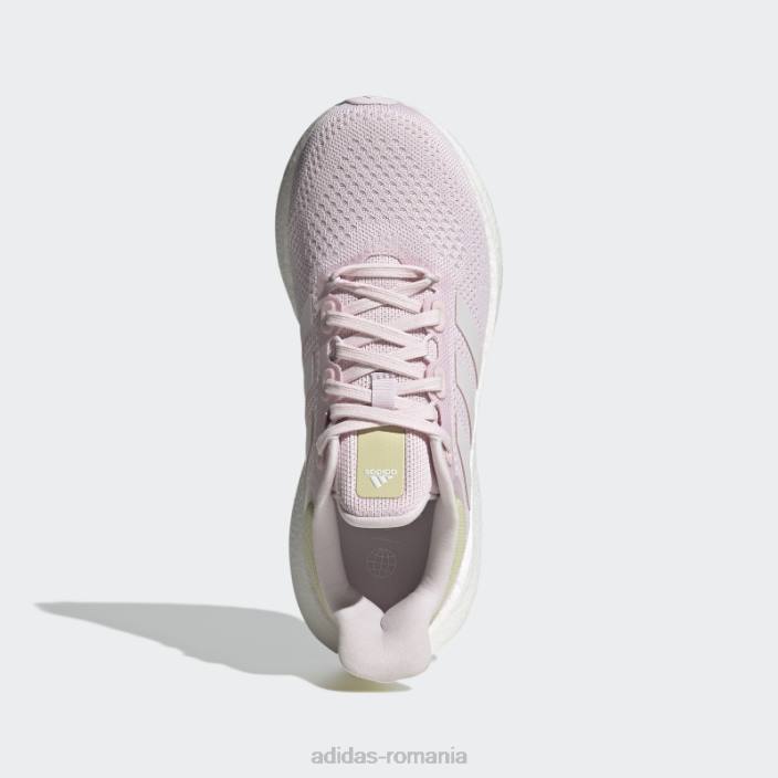 Adidas pantofi pureboost 22 roz femei roz/alb/bej nisipos 2JBN2180