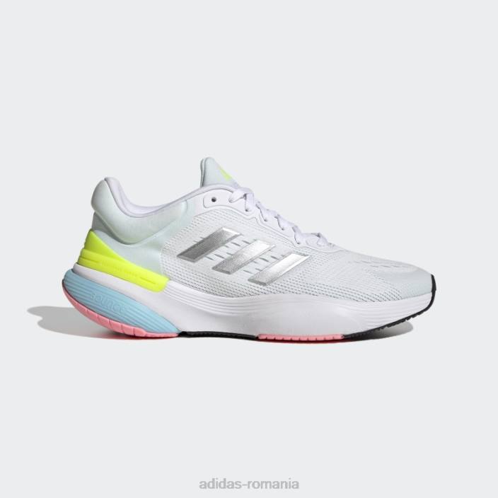 Adidas pantofi response super 3.0 alb femei alb/argintiu/albastru 2JBN3110