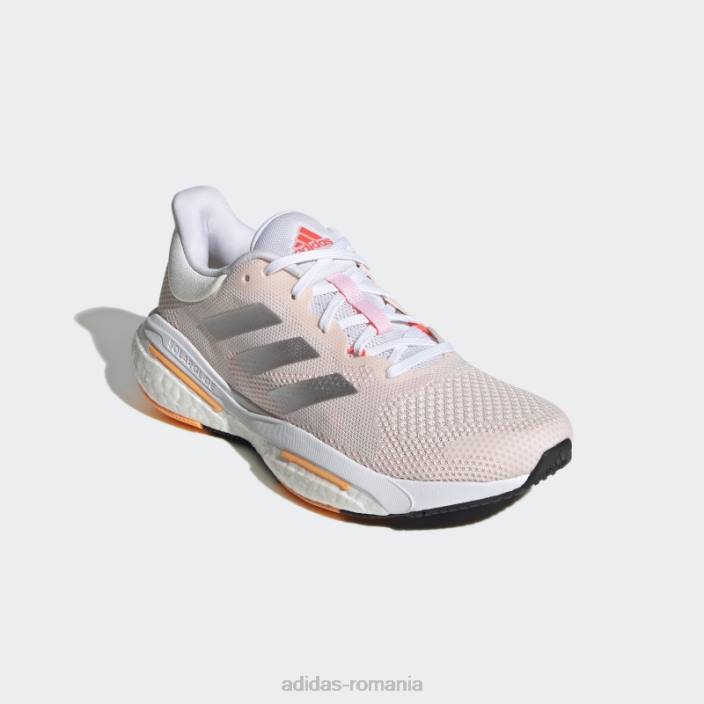 Adidas pantofi solarglide 5 alb femei alb/argintiu/portocaliu deschis 2JBN16244