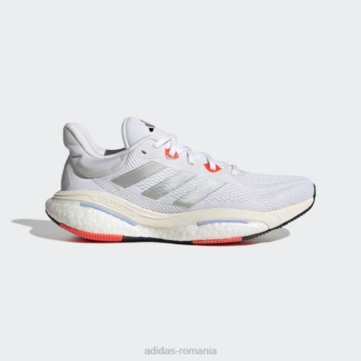 Adidas pantofi solarglide 6 alb femei alb/argintiu/rosu 2JBN16160