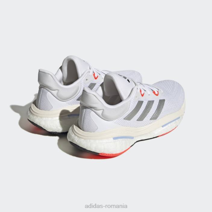 Adidas pantofi solarglide 6 alb femei alb/argintiu/rosu 2JBN16160
