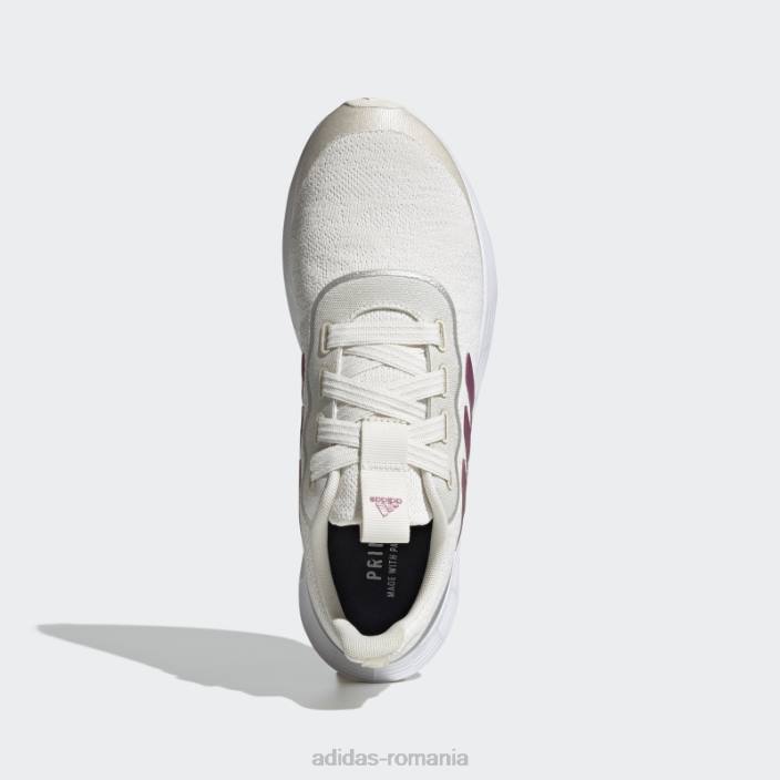 Adidas pantofi sport albi qt racer femei alb/visiniu metalic/argintiu 2JBN2152
