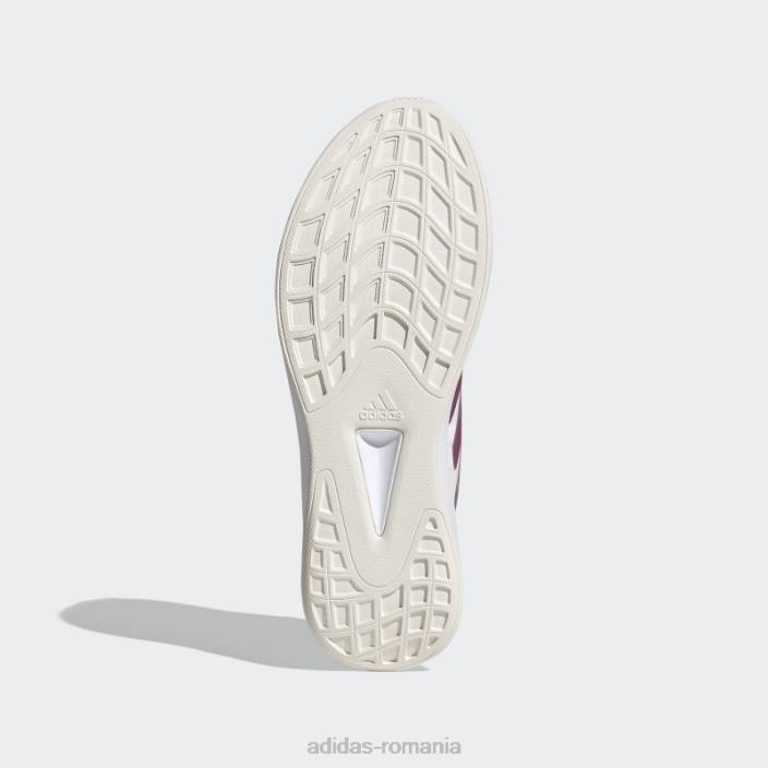 Adidas pantofi sport albi qt racer femei alb/visiniu metalic/argintiu 2JBN2152