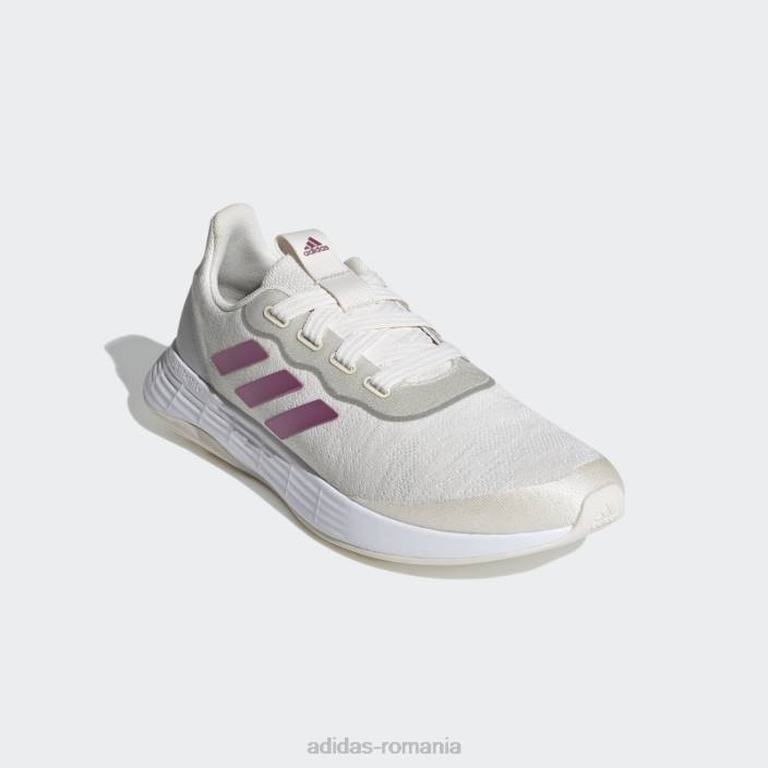 Adidas pantofi sport albi qt racer femei alb/visiniu metalic/argintiu 2JBN2152