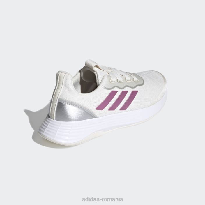 Adidas pantofi sport albi qt racer femei alb/visiniu metalic/argintiu 2JBN2152