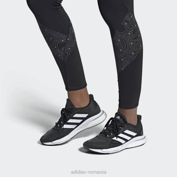 Adidas pantofi supernova+ gri fierbinte femei negru/alb/gri 2JBN2171