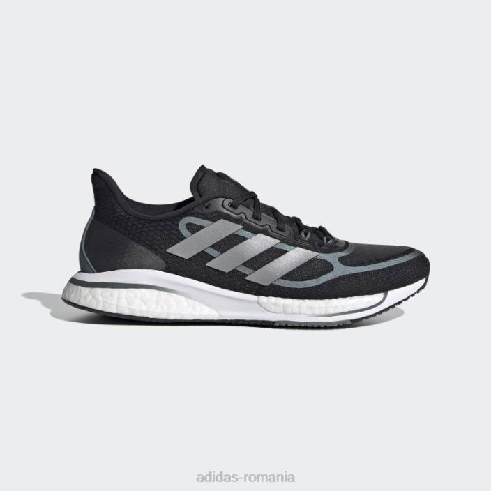 Adidas pantofi supernova+ negri adidas femei oxid negru/argintiu/albastru 2JBN2130