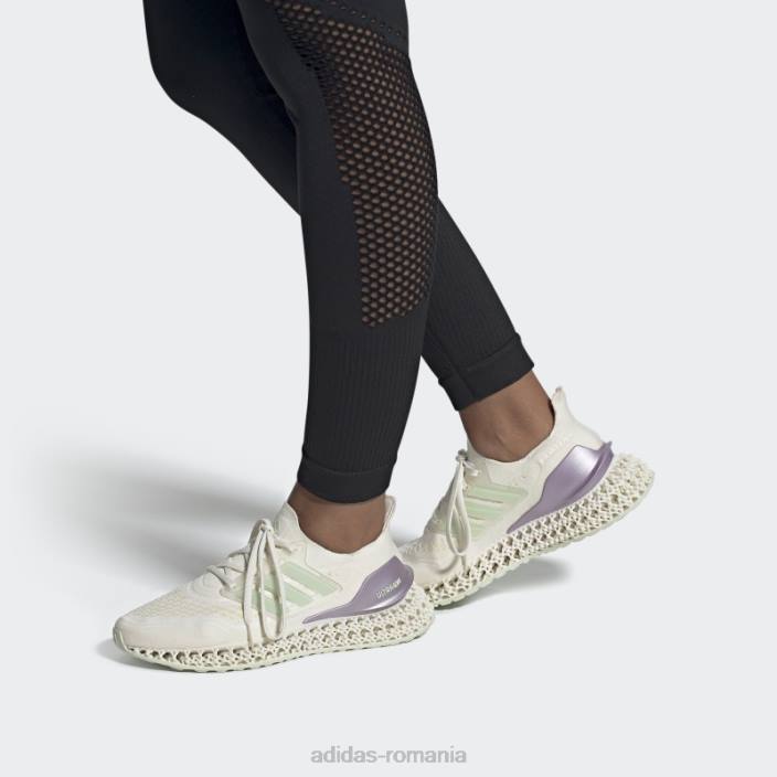 Adidas pantofi ultra 4dfwd albi femei alb/verde/galben 2JBN1999