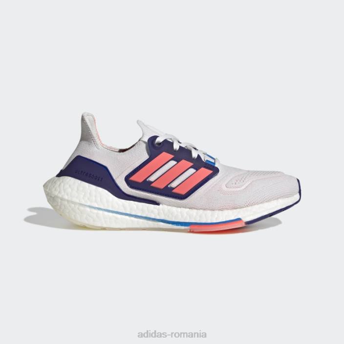 Adidas pantofi ultraboost 22 turbo femei alb/turbo/indigo 2JBN8690
