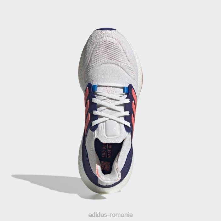 Adidas pantofi ultraboost 22 turbo femei alb/turbo/indigo 2JBN8690