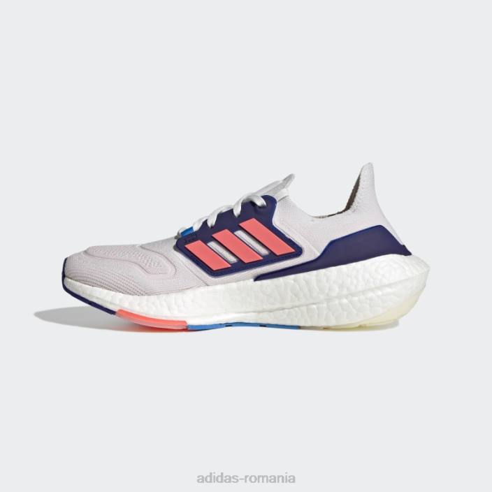 Adidas pantofi ultraboost 22 turbo femei alb/turbo/indigo 2JBN8690