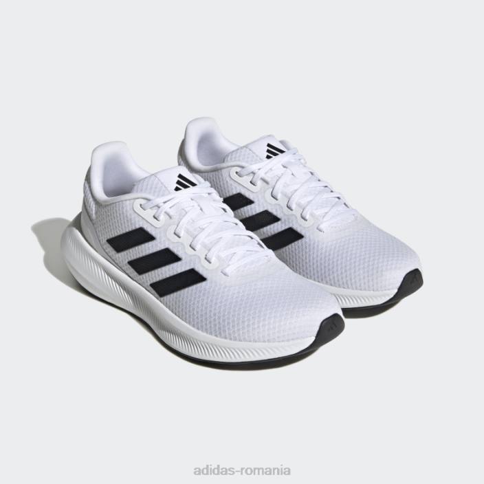 Adidas runfalcon wide 3 pantofi albi femei alb negru 2JBN8479