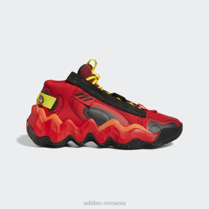 Adidas rosu exponat b candace parker mid pantofi femei roșu/negru/galben 2JBN8741