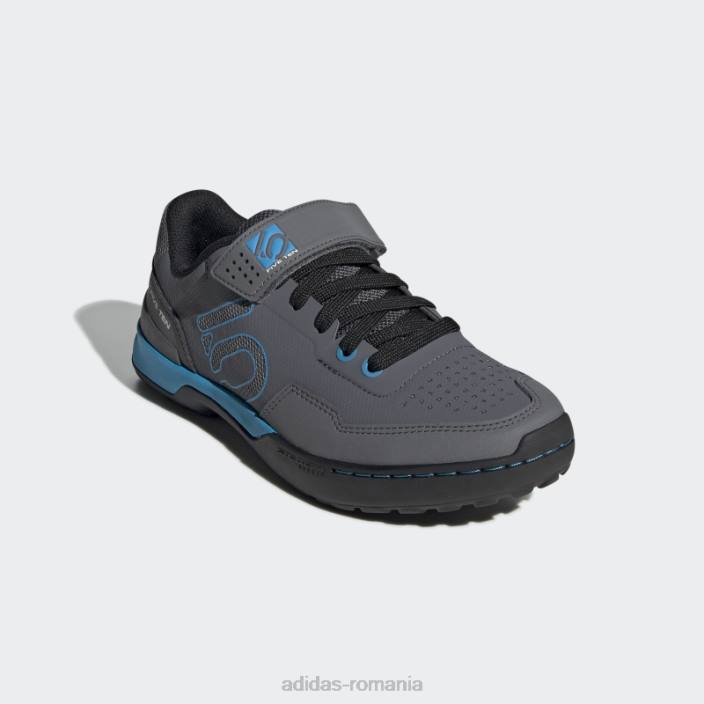Adidas black five ten kestrel dantela pantofi mountain bike fashion femei gri/cian șoc/negru 2JBN8792