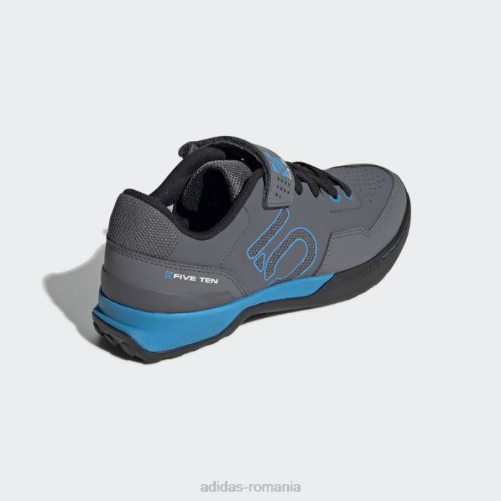 Adidas black five ten kestrel dantela pantofi mountain bike fashion femei gri/cian șoc/negru 2JBN8792