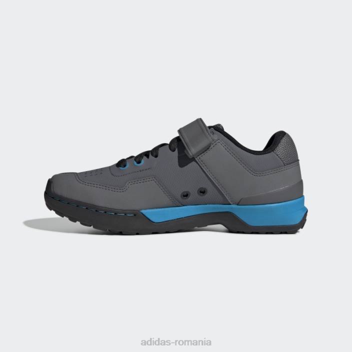 Adidas black five ten kestrel dantela pantofi mountain bike fashion femei gri/cian șoc/negru 2JBN8792