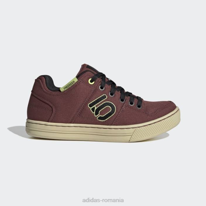 Adidas burgundy five ten freerider canvas mountain bike pantofi fierbinți femei visiniu/negru/lime 2JBN8562