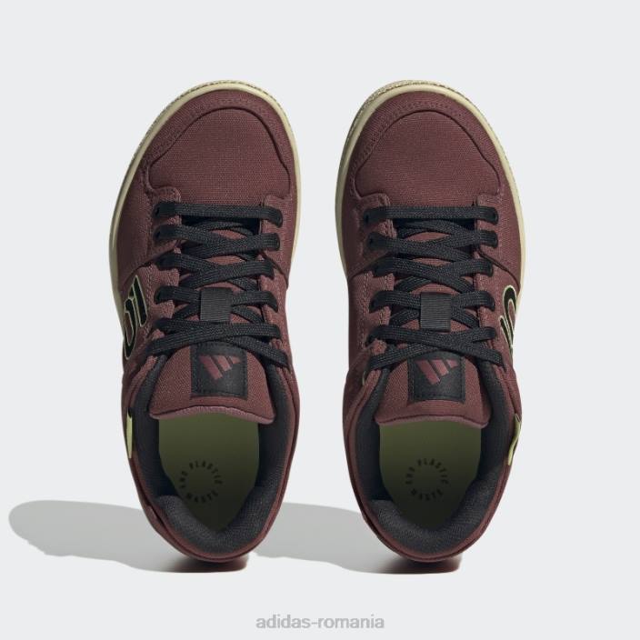 Adidas burgundy five ten freerider canvas mountain bike pantofi fierbinți femei visiniu/negru/lime 2JBN8562