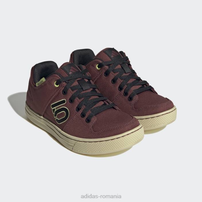 Adidas burgundy five ten freerider canvas mountain bike pantofi fierbinți femei visiniu/negru/lime 2JBN8562