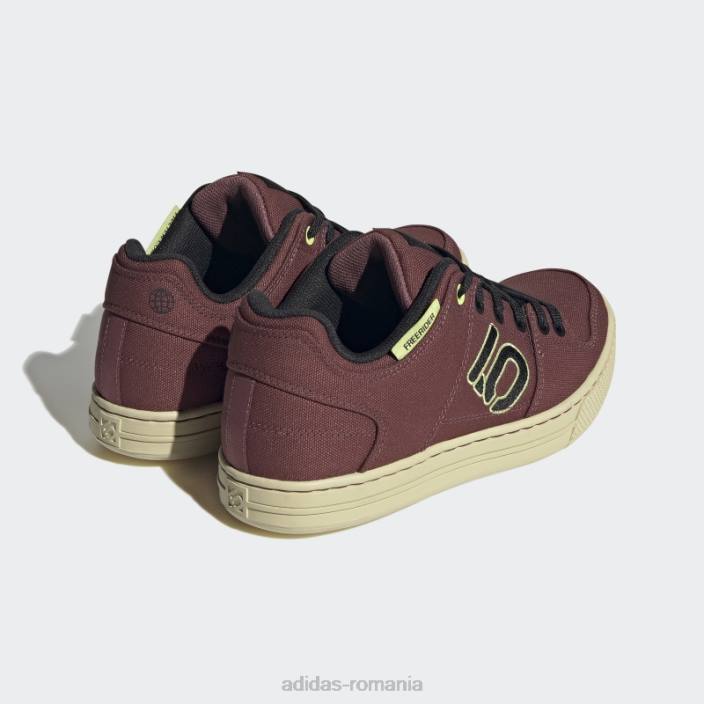 Adidas burgundy five ten freerider canvas mountain bike pantofi fierbinți femei visiniu/negru/lime 2JBN8562