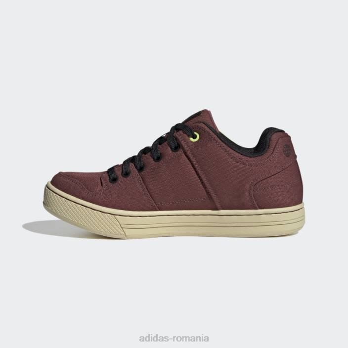 Adidas burgundy five ten freerider canvas mountain bike pantofi fierbinți femei visiniu/negru/lime 2JBN8562